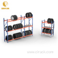 Adjustable warehouse tyre stacking steel tyre rack